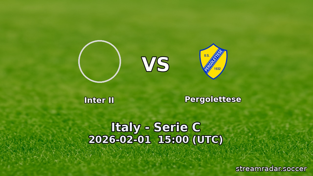 Inter II vs Pergolettese