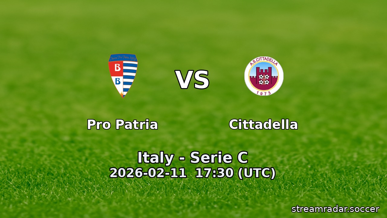 Pro Patria vs Cittadella