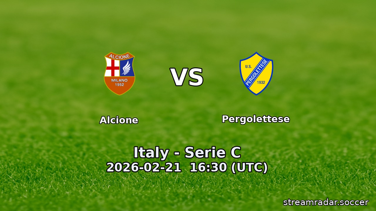 Alcione vs Pergolettese