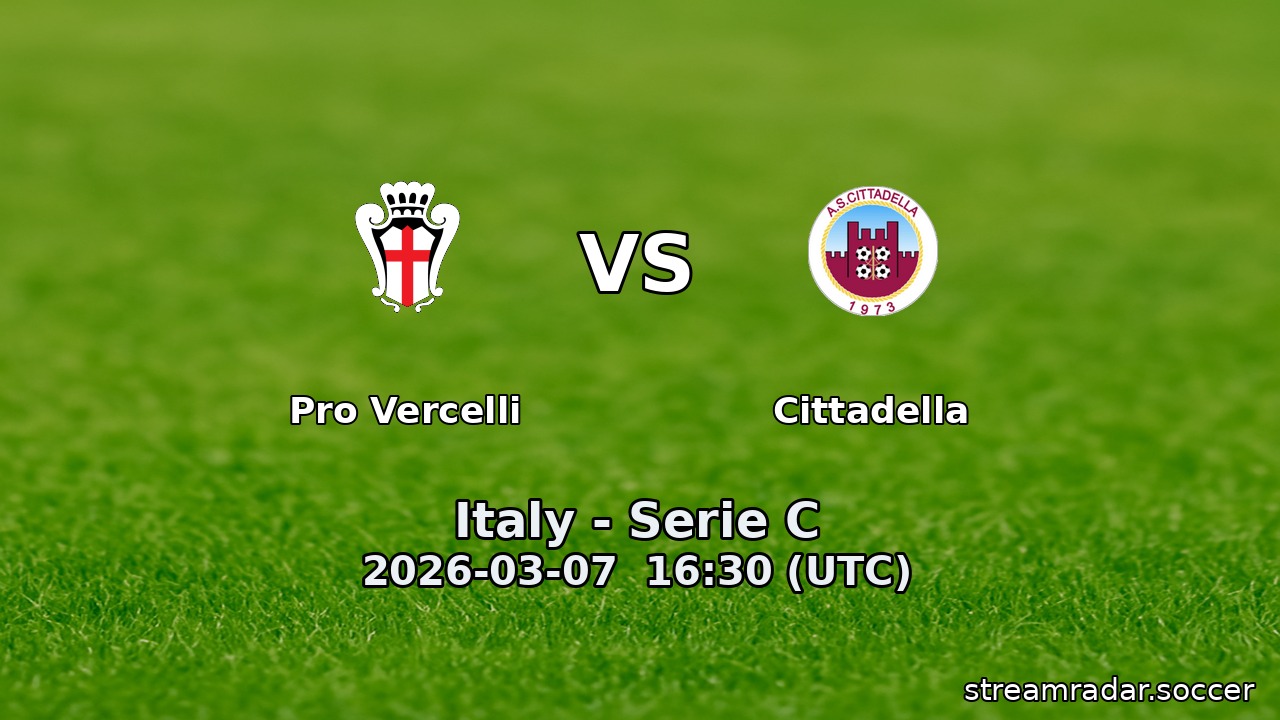 Pro Vercelli vs Cittadella