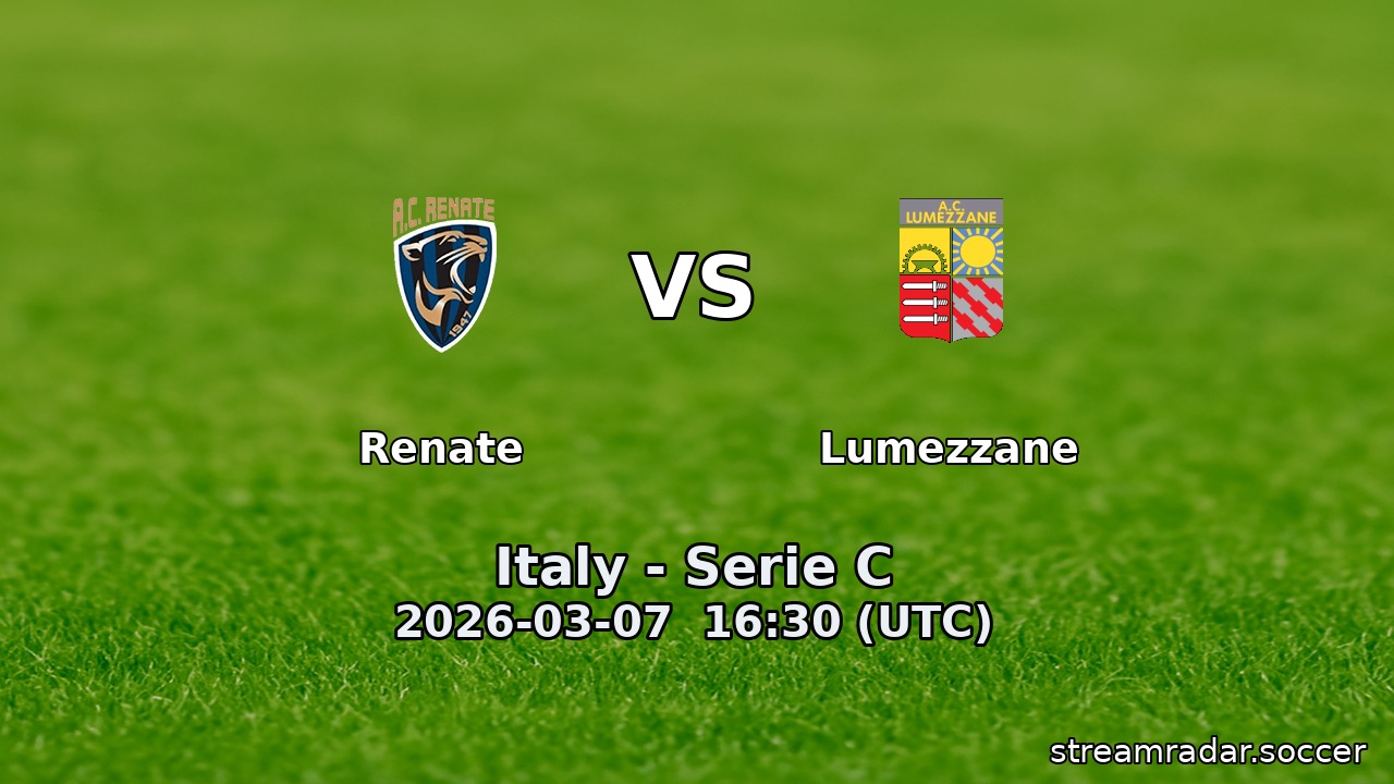 Renate vs Lumezzane