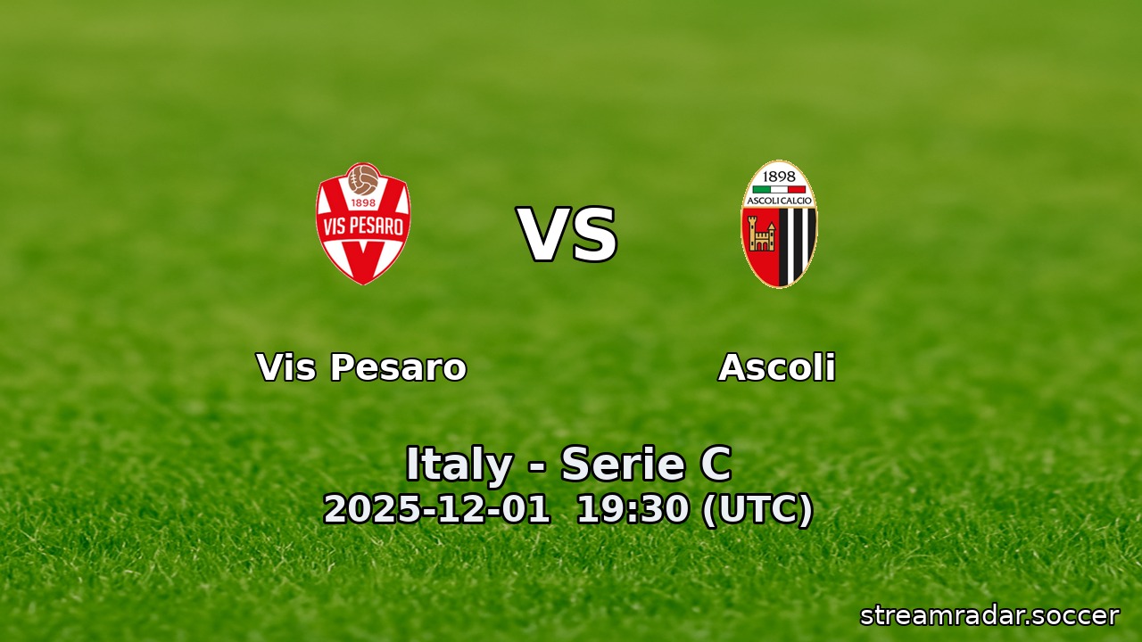 Vis Pesaro vs Ascoli