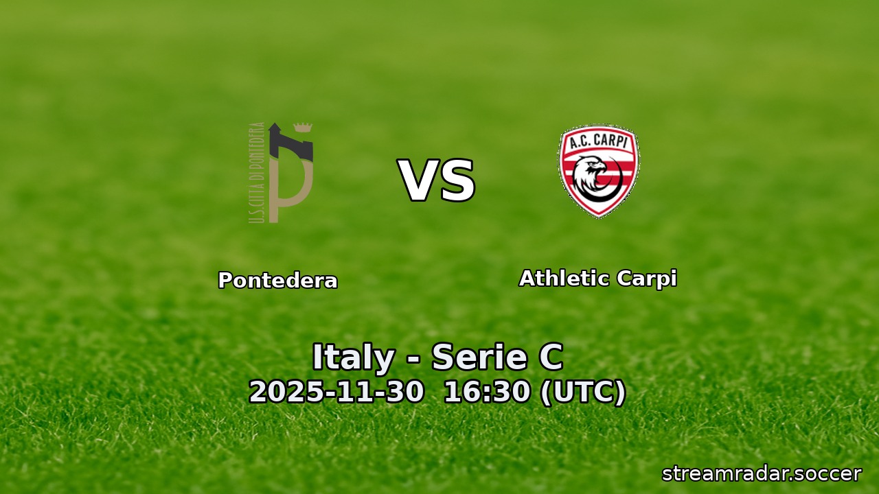 Pontedera vs Athletic Carpi