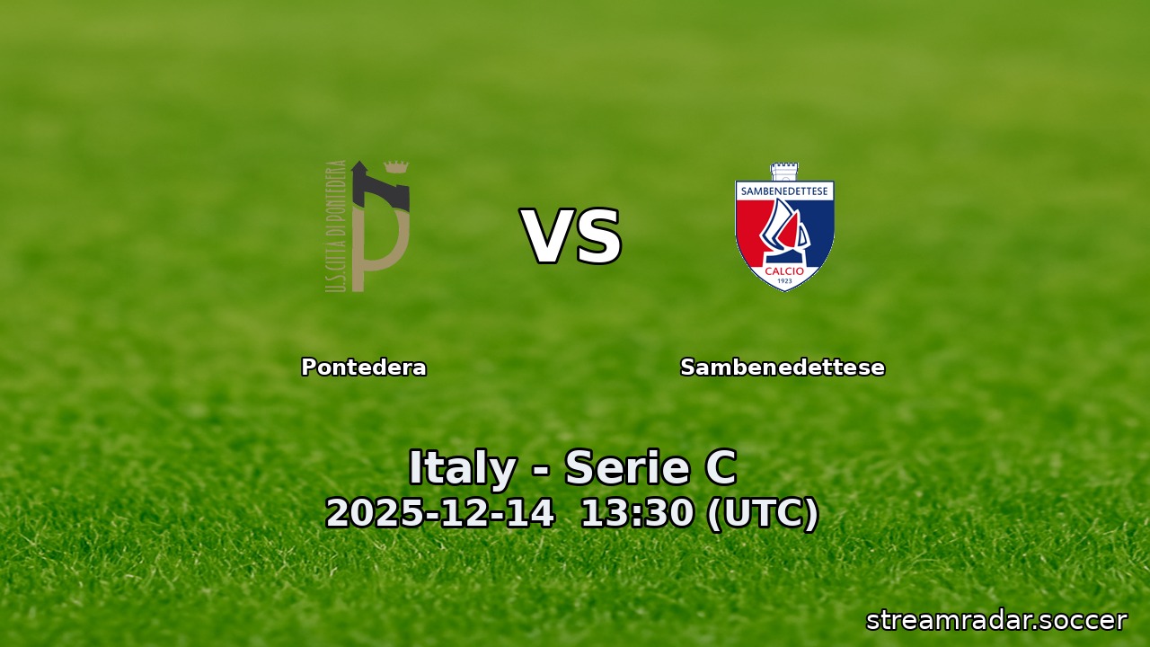 Pontedera vs Sambenedettese