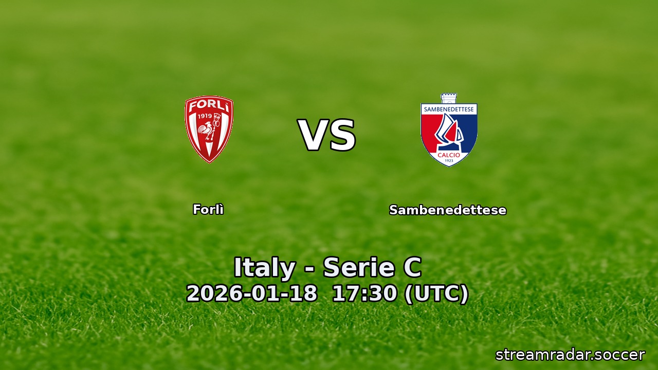 Forlì vs Sambenedettese
