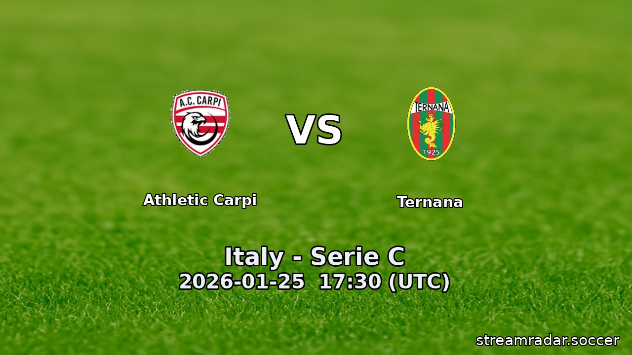 Athletic Carpi vs Ternana
