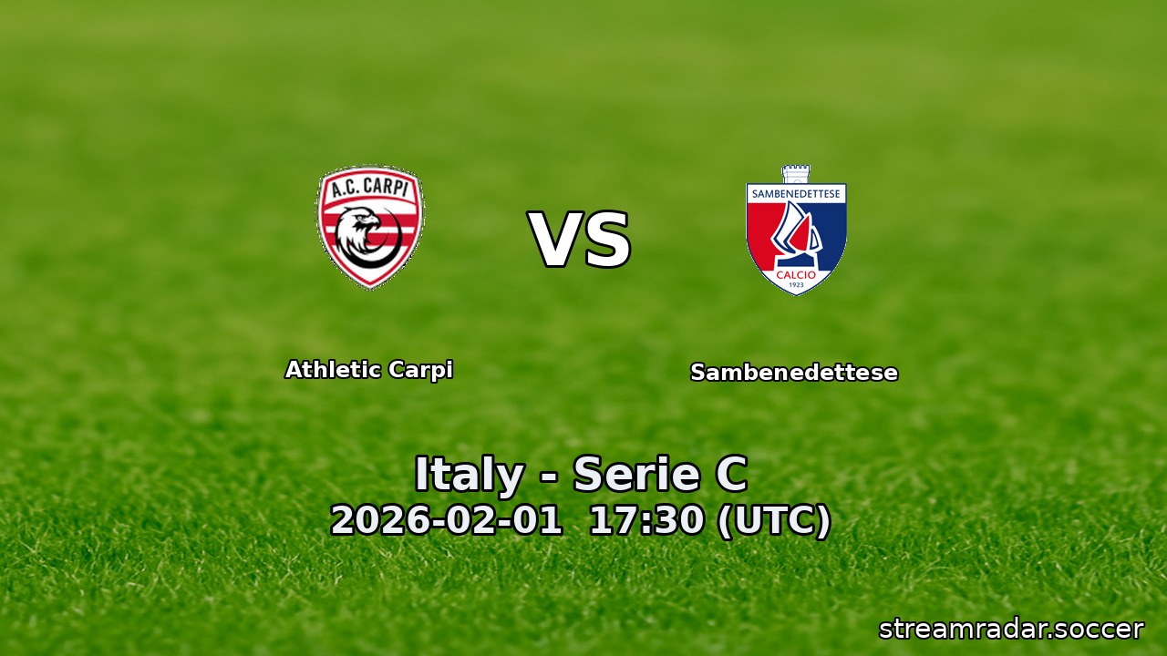 Athletic Carpi vs Sambenedettese