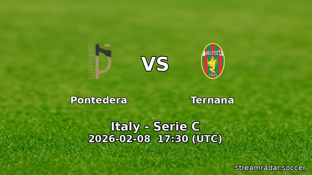 Pontedera vs Ternana