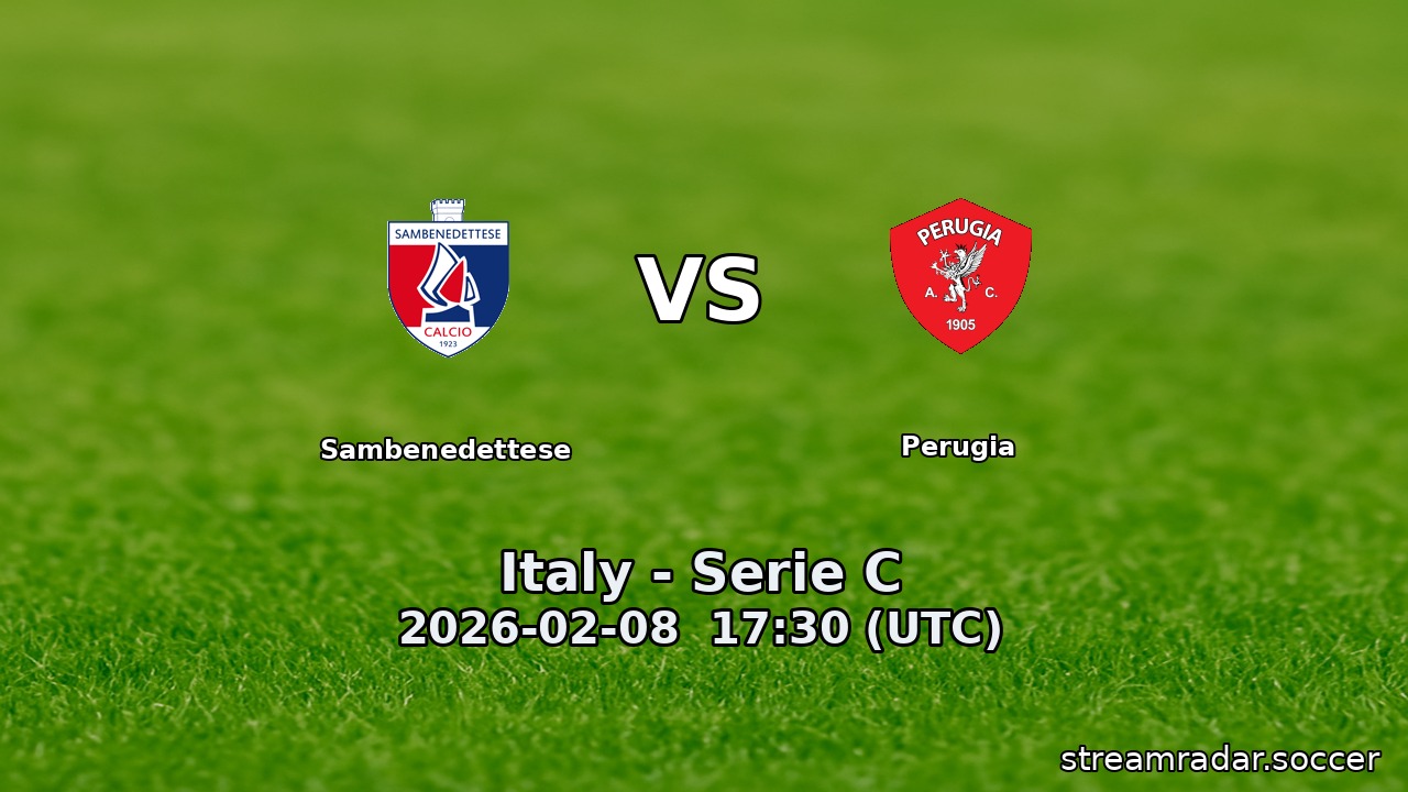 Sambenedettese vs Perugia