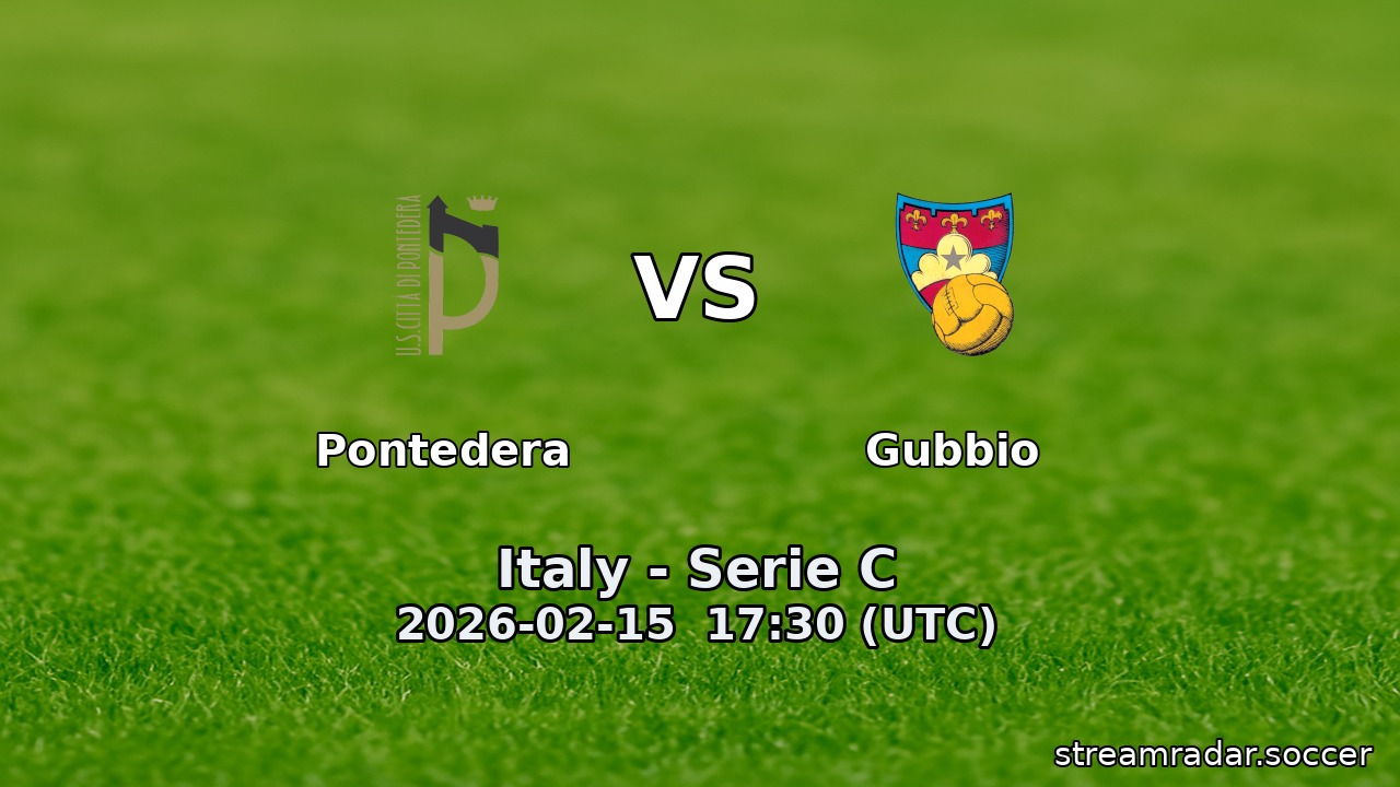 Pontedera vs Gubbio