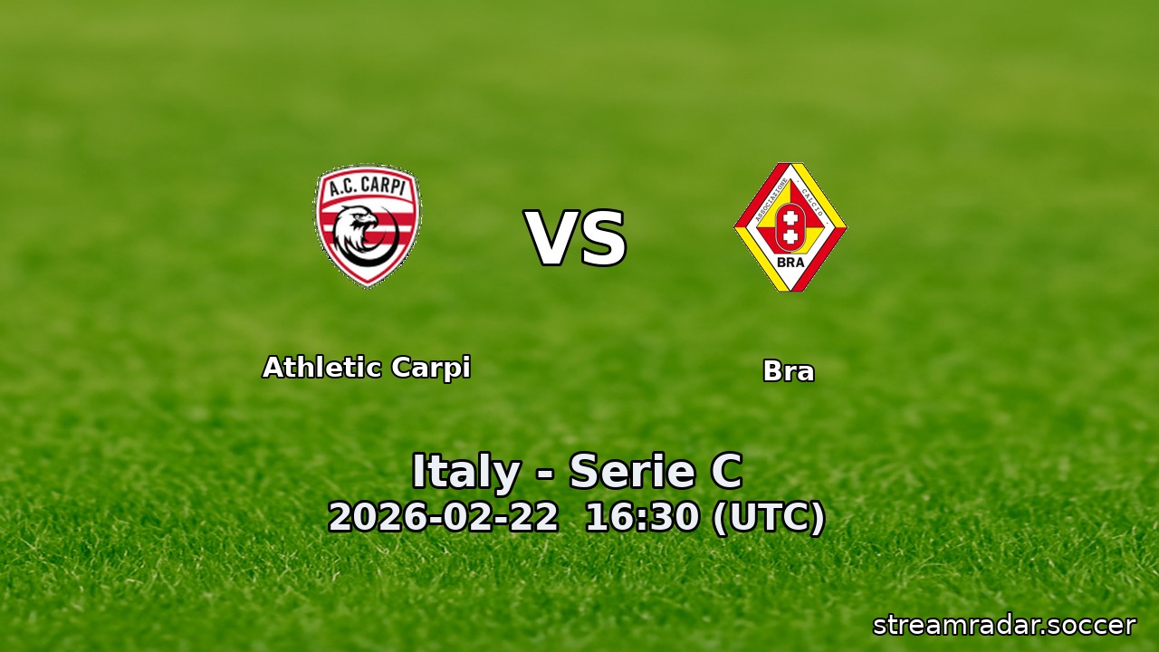 Athletic Carpi vs Bra
