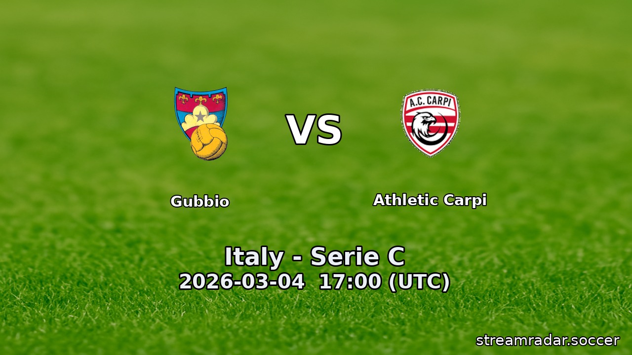 Gubbio vs Athletic Carpi