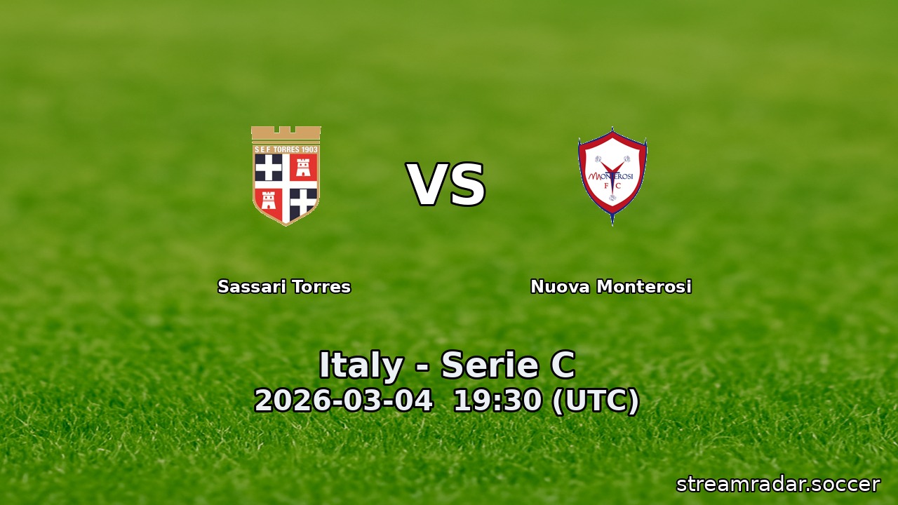 Sassari Torres vs Nuova Monterosi