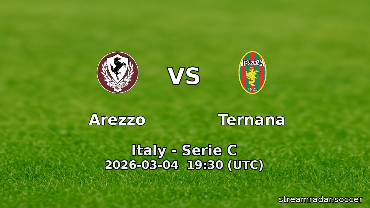 Arezzo vs Ternana