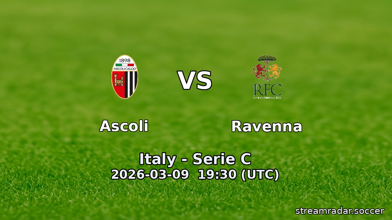 Ascoli vs Ravenna