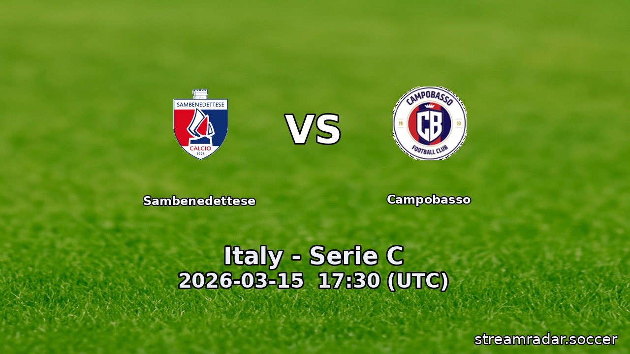 Sambenedettese vs Campobasso