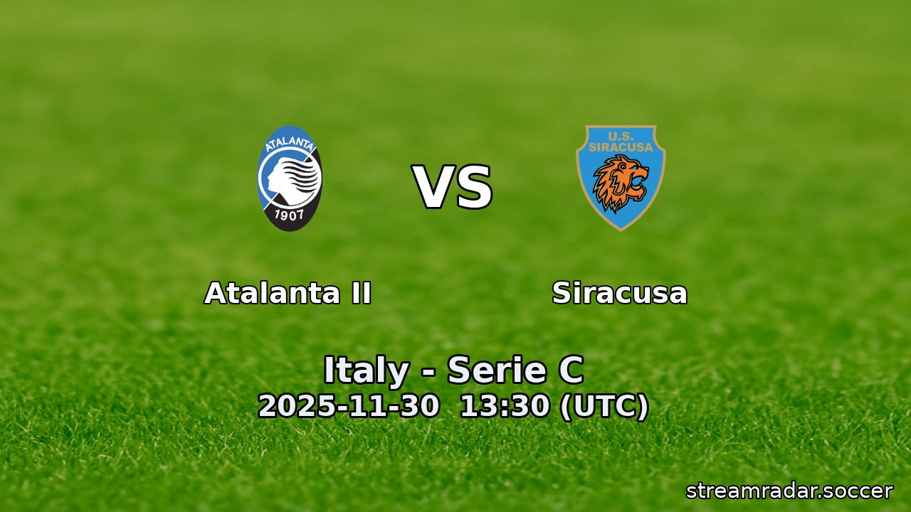 Atalanta II vs Siracusa