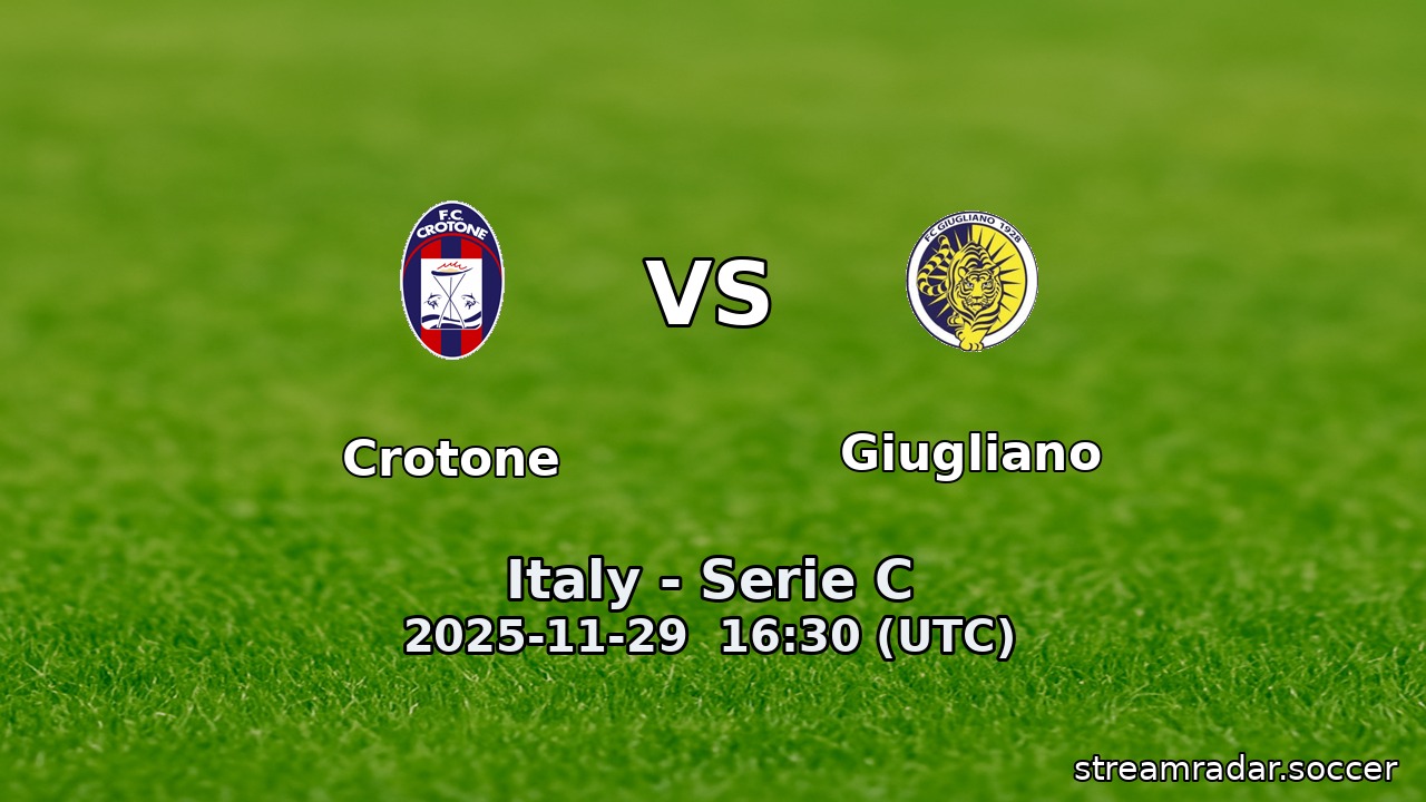 Crotone vs Giugliano