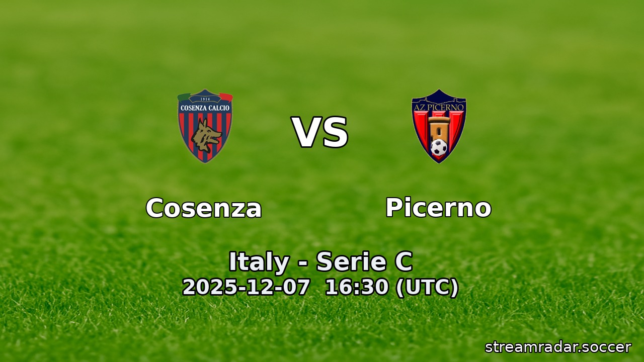 Cosenza vs Picerno