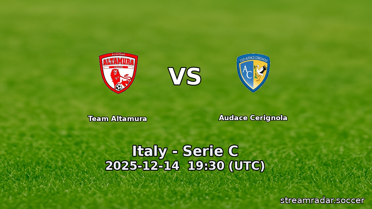 Team Altamura vs Audace Cerignola