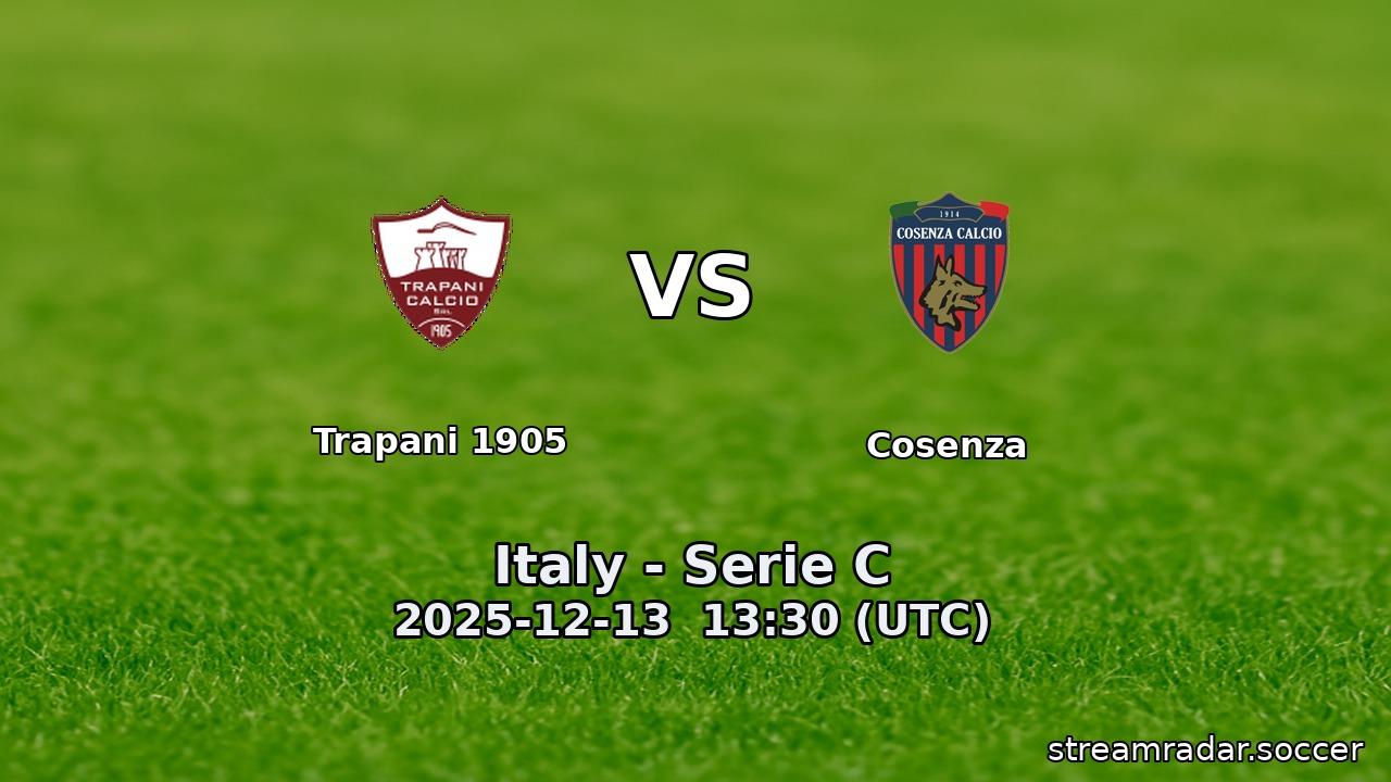 Trapani 1905 vs Cosenza