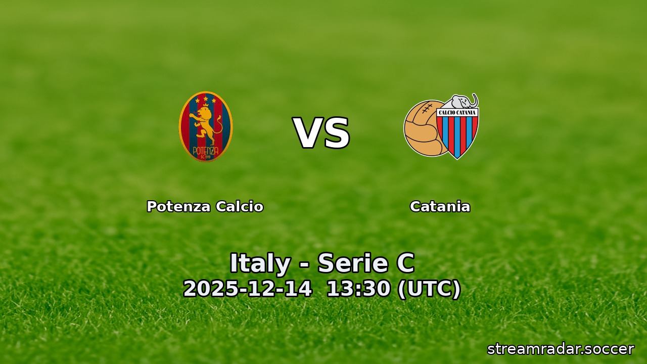 Potenza Calcio vs Catania
