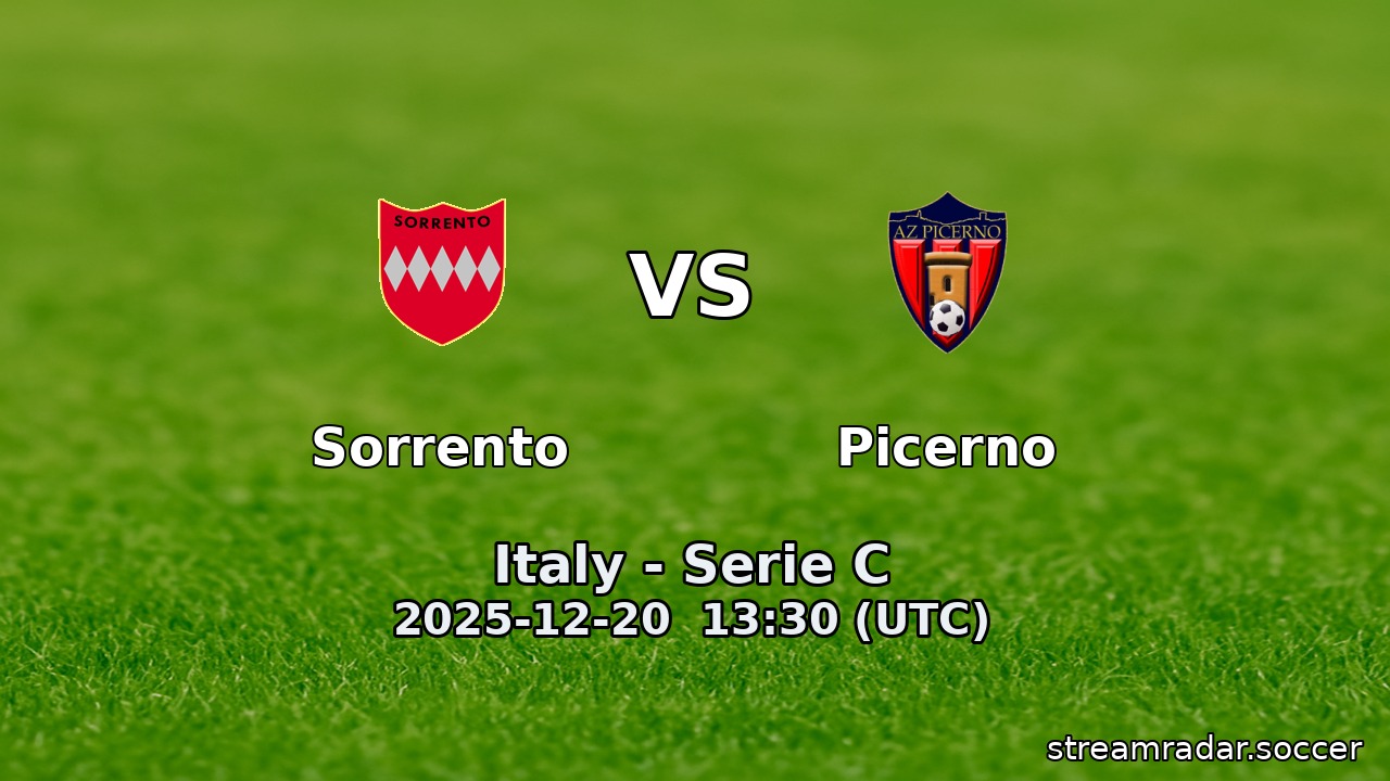 Sorrento vs Picerno