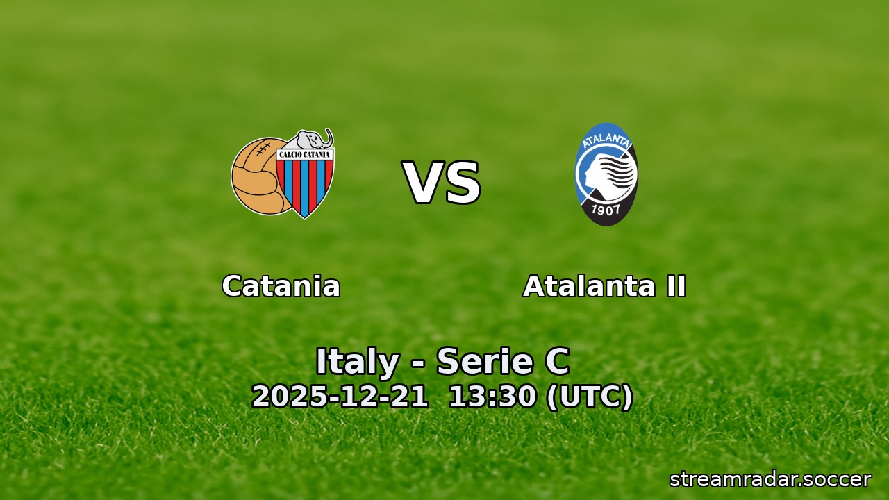 Catania vs Atalanta II