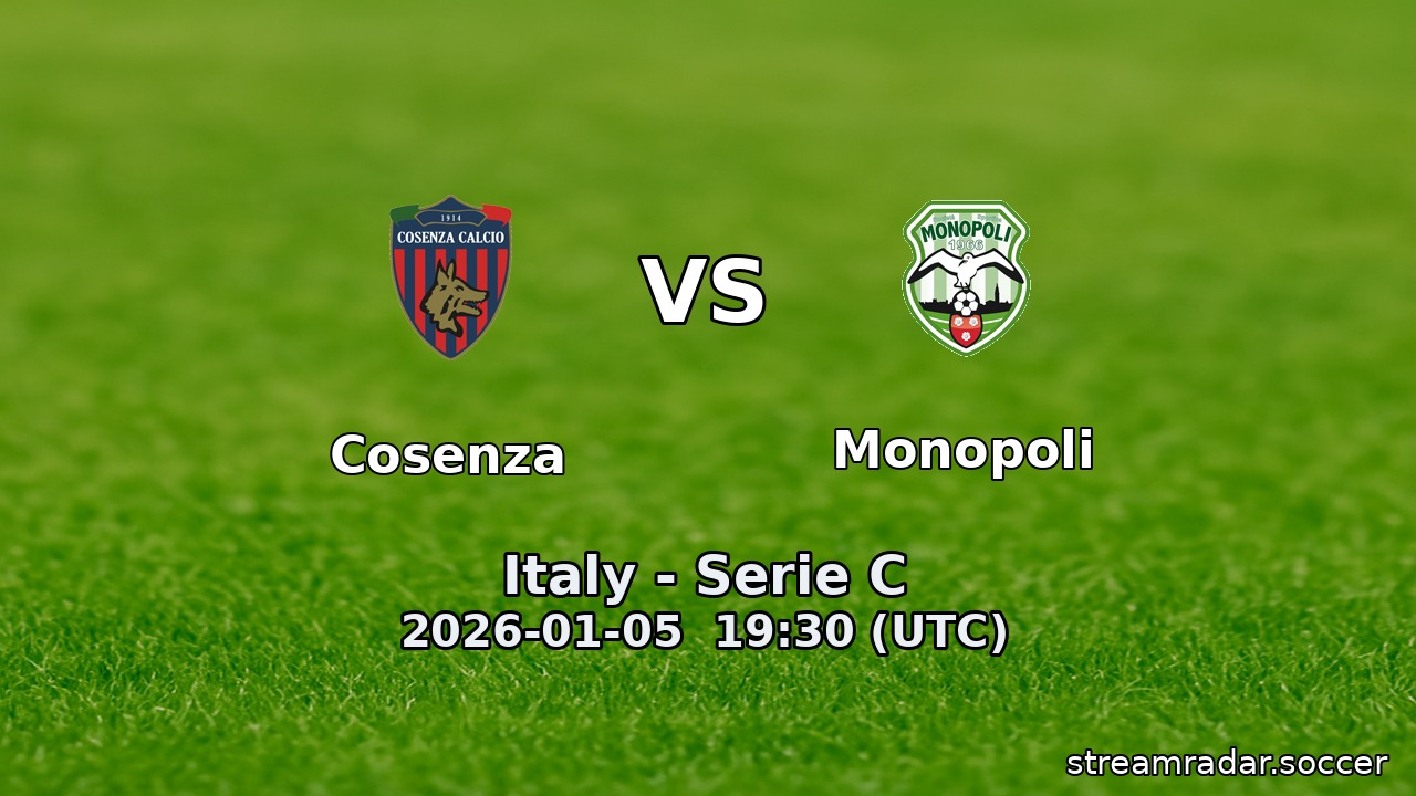 Cosenza vs Monopoli