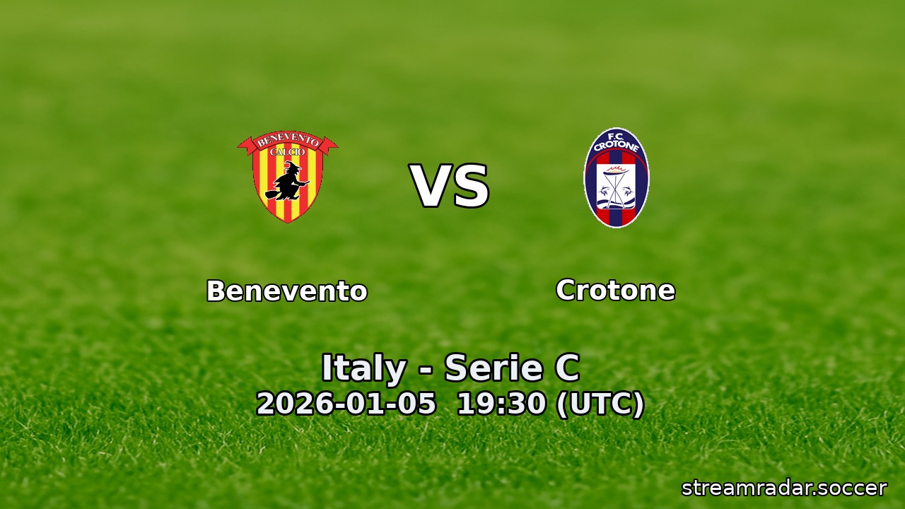 Benevento vs Crotone