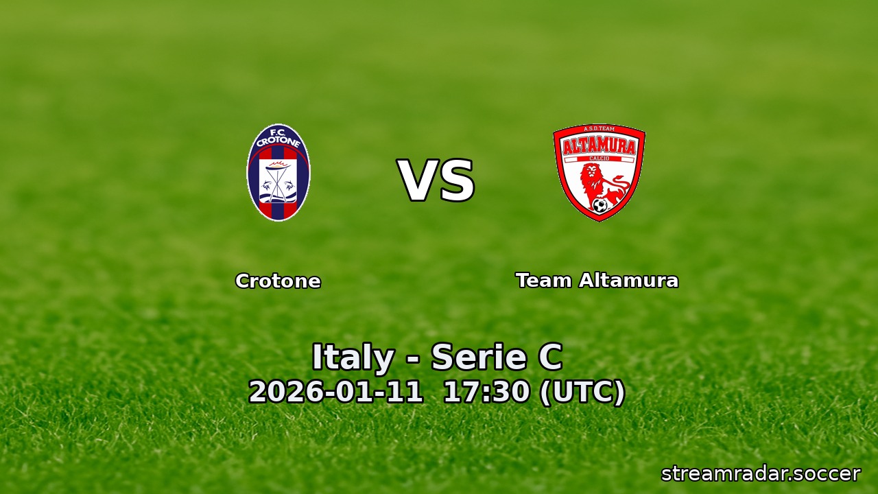 Crotone vs Team Altamura