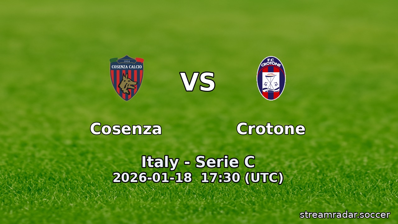 Cosenza vs Crotone