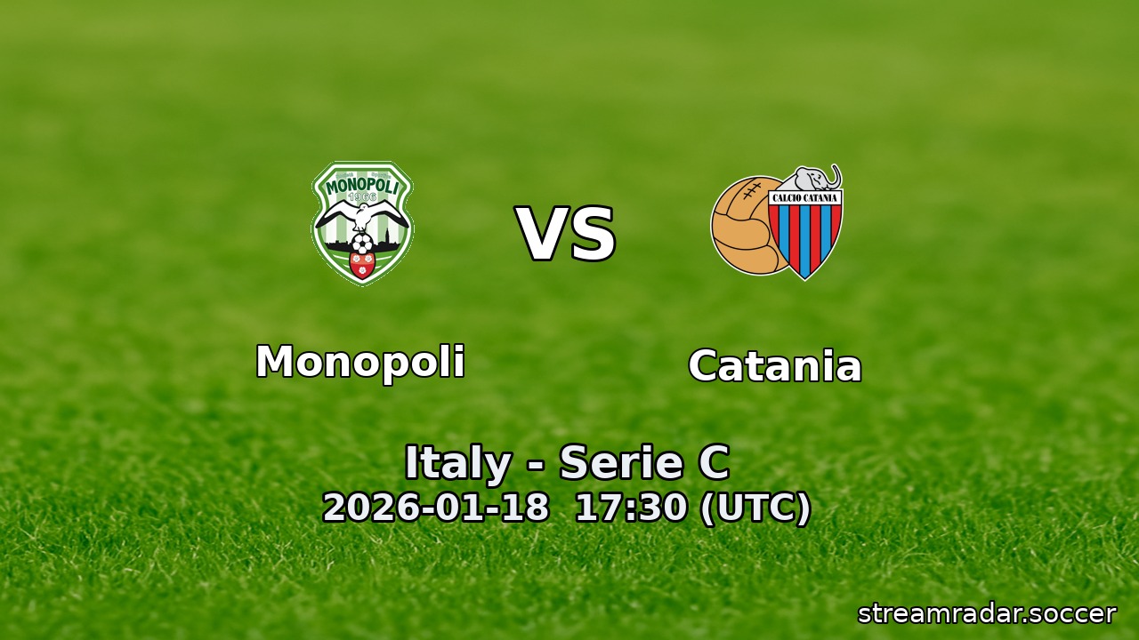 Monopoli vs Catania