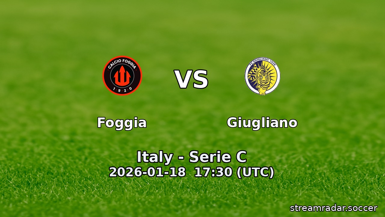 Foggia vs Giugliano