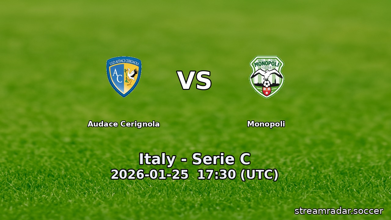 Audace Cerignola vs Monopoli