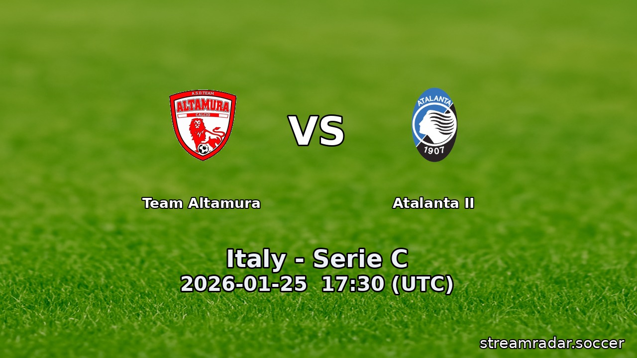 Team Altamura vs Atalanta II