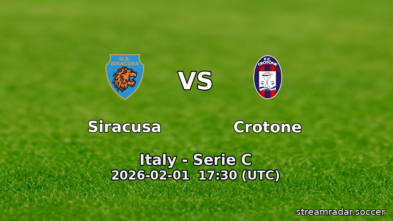 Siracusa vs Crotone