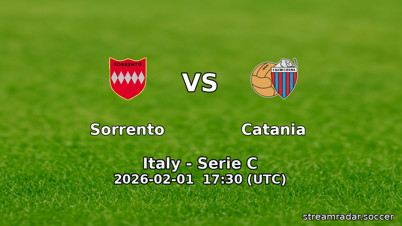 Sorrento vs Catania