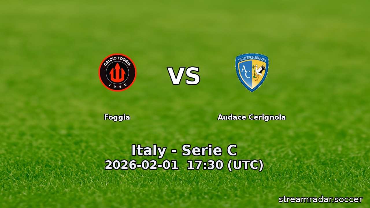 Foggia vs Audace Cerignola