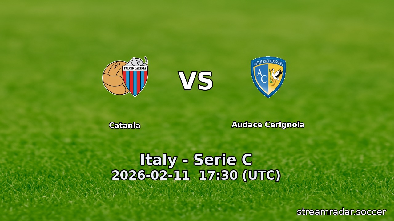 Catania vs Audace Cerignola