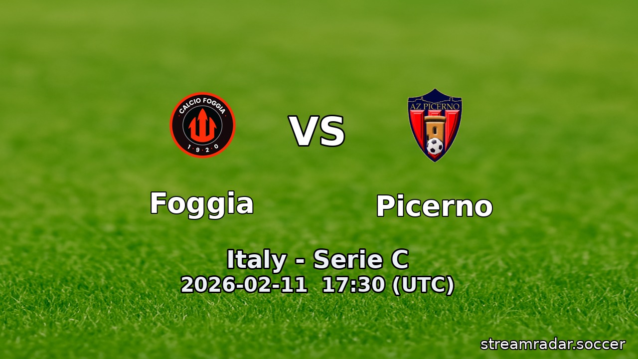 Foggia vs Picerno