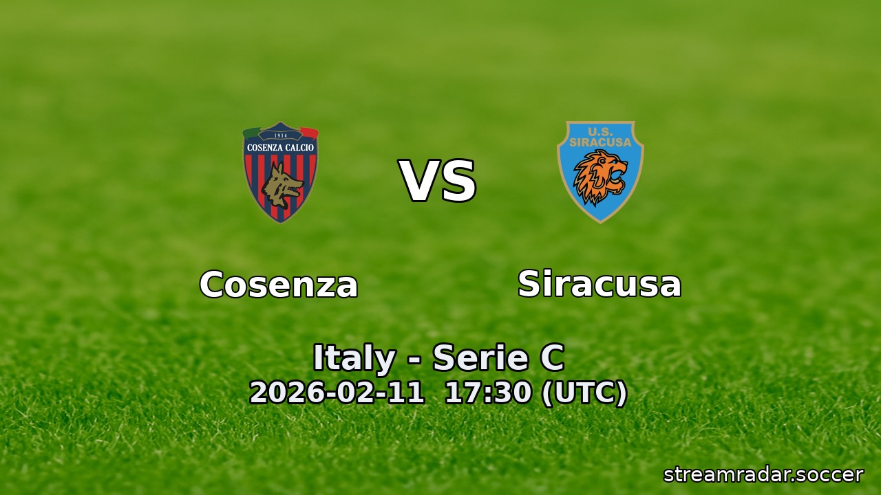Cosenza vs Siracusa