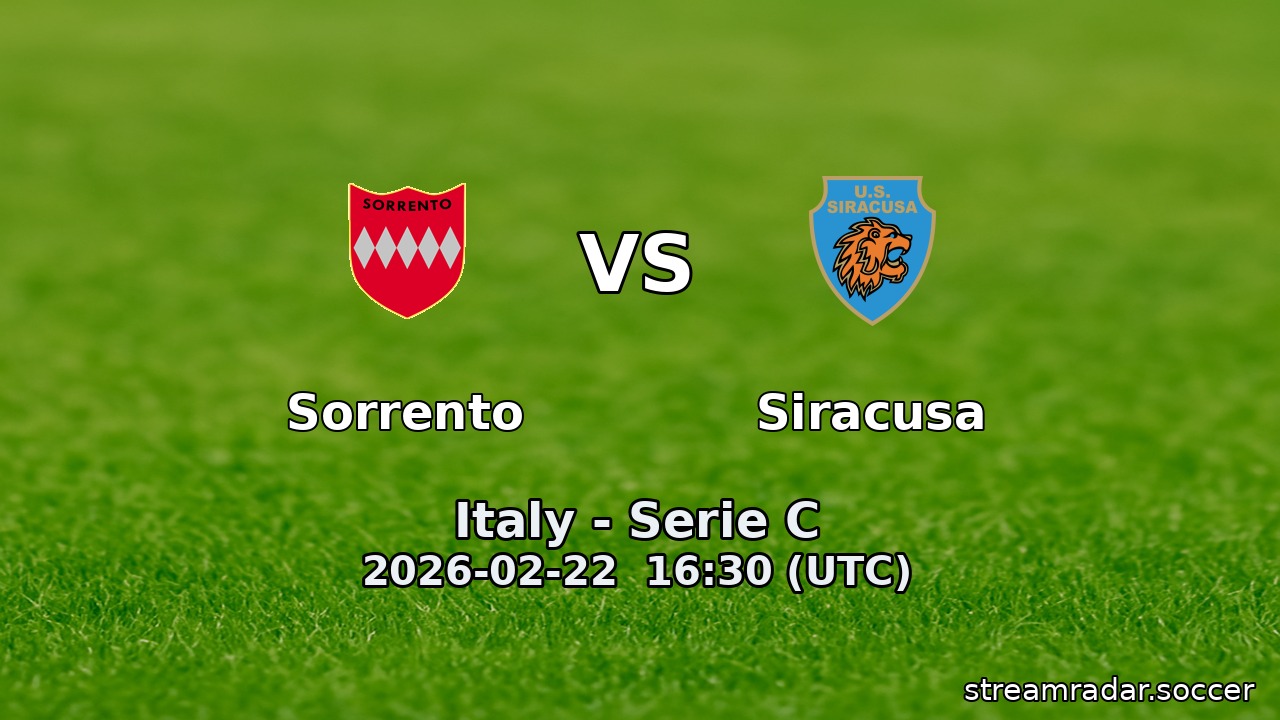 Sorrento vs Siracusa