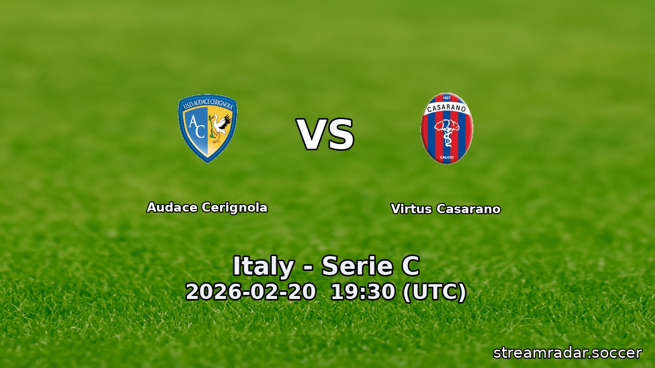 Audace Cerignola vs Virtus Casarano
