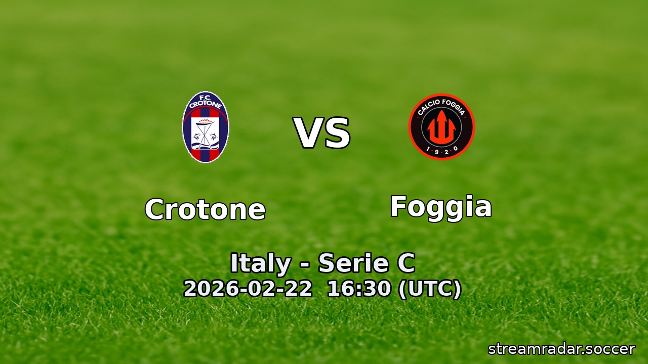 Crotone vs Foggia