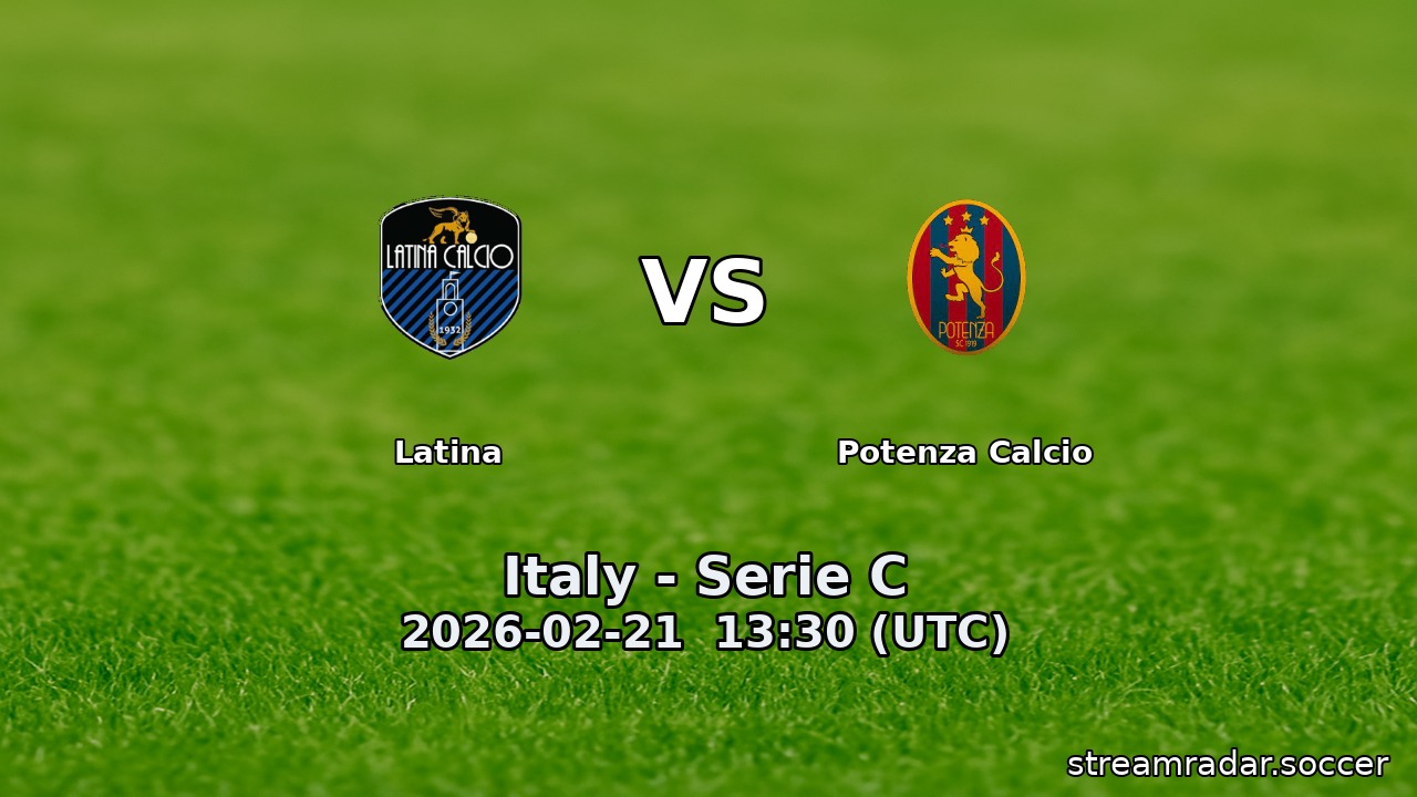 Latina vs Potenza Calcio