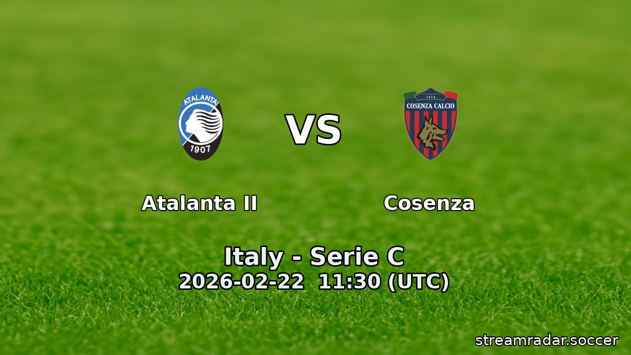 Atalanta II vs Cosenza