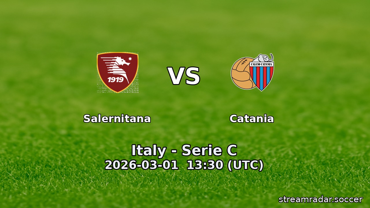 Salernitana vs Catania