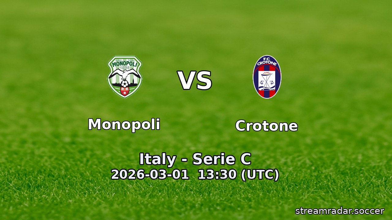 Monopoli vs Crotone