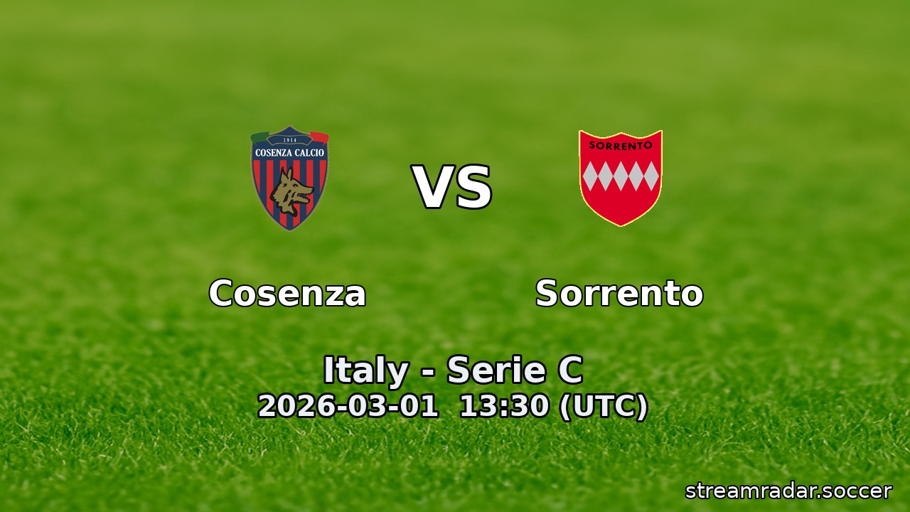 Cosenza vs Sorrento